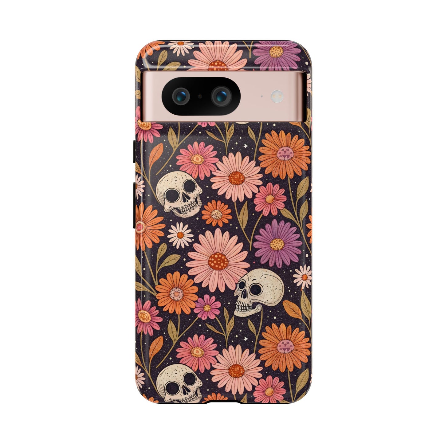 Skulls & Fall Florals Google Pixel Case