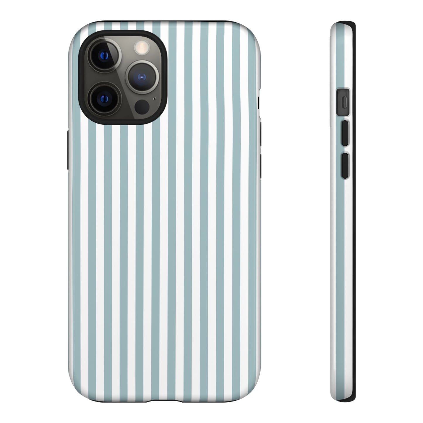 Blue & White Stripe iPhone Case