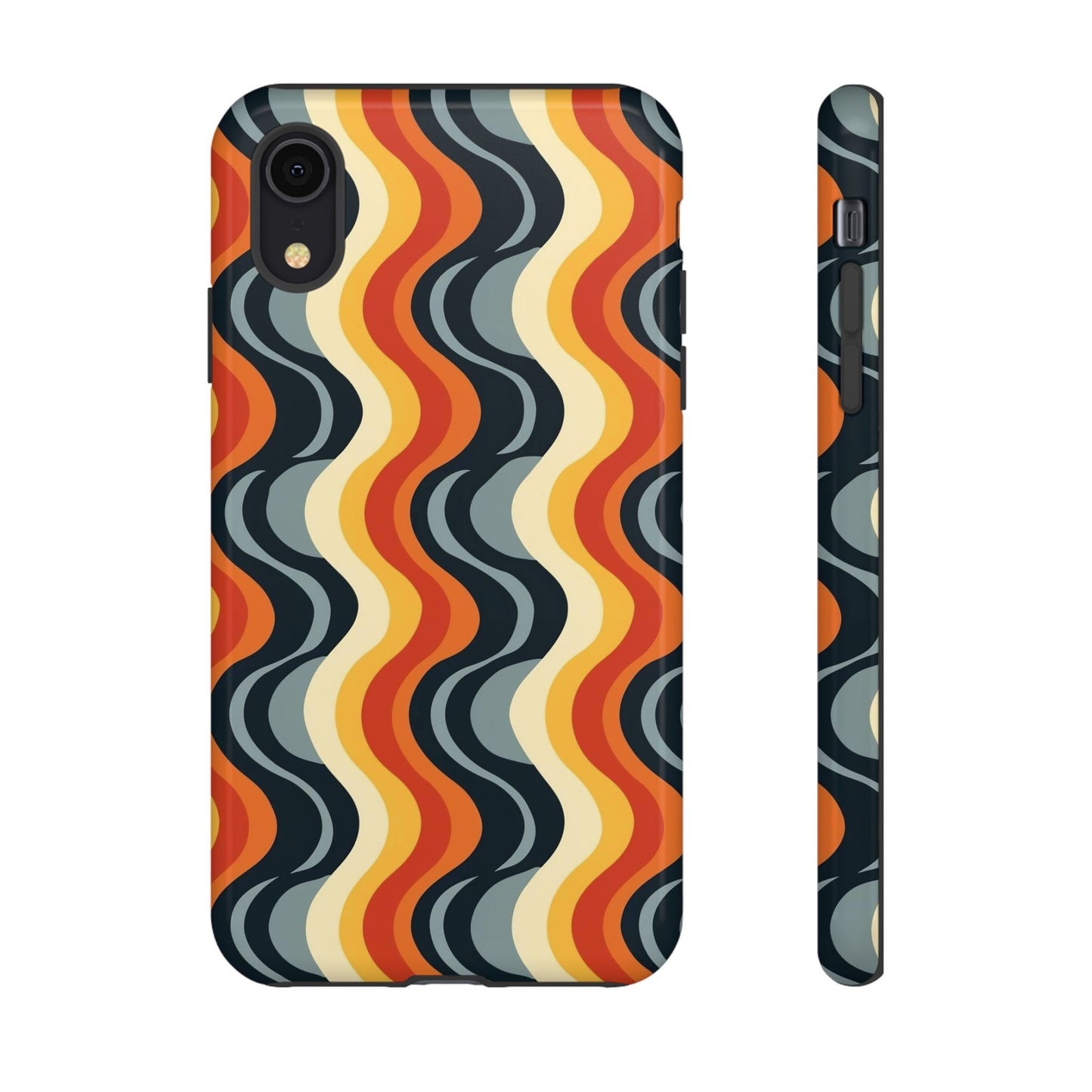 Retro Wavy Stripe iPhone Case