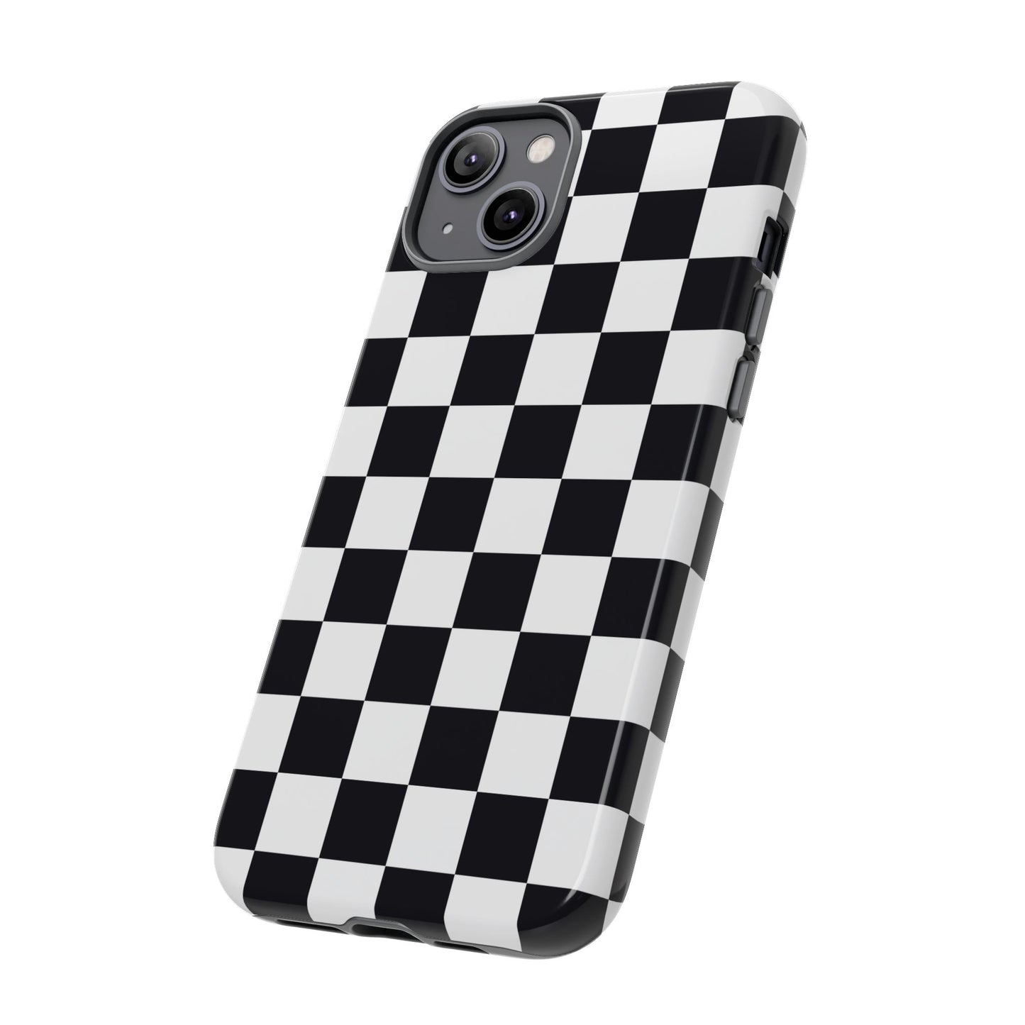 Black & White Checkerboard iPhone Case