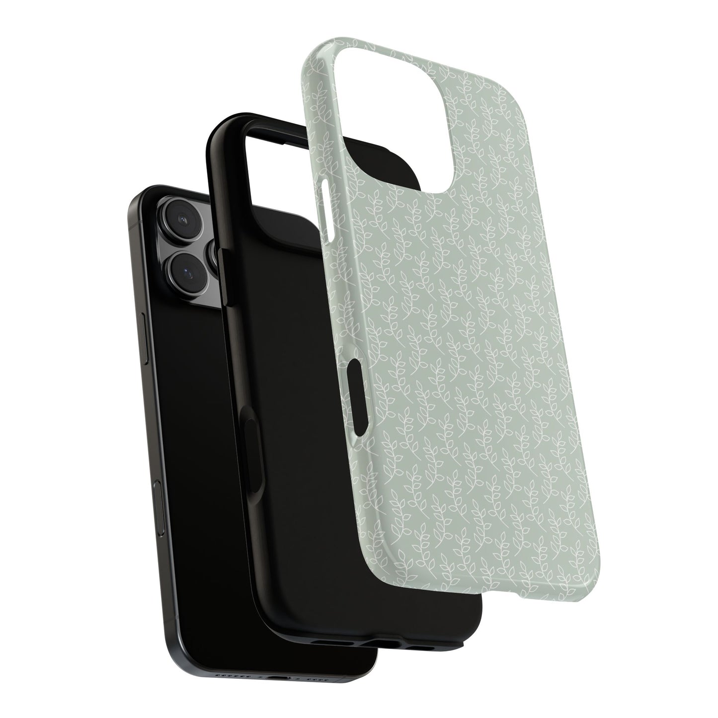 Minimal Leaf Print iPhone Case