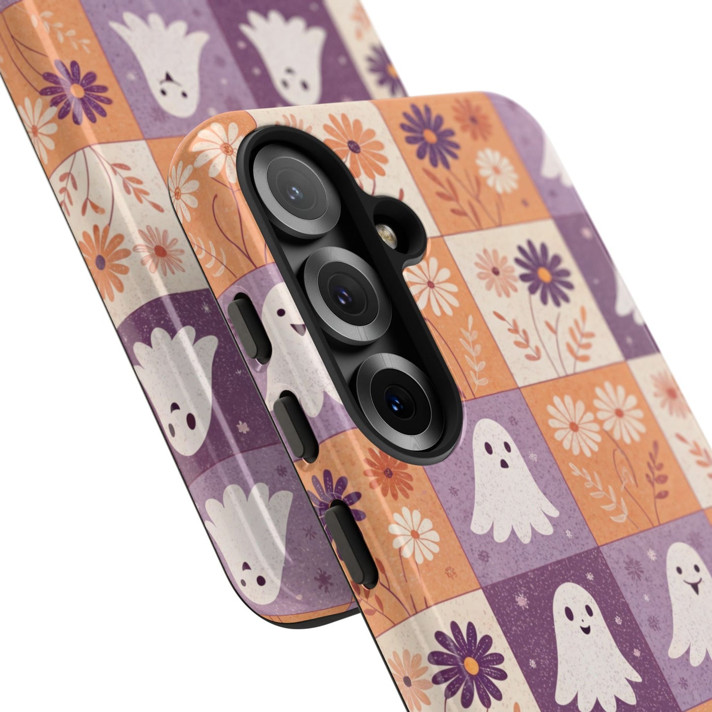 Ghost Floral Checkerboard Samsung Case