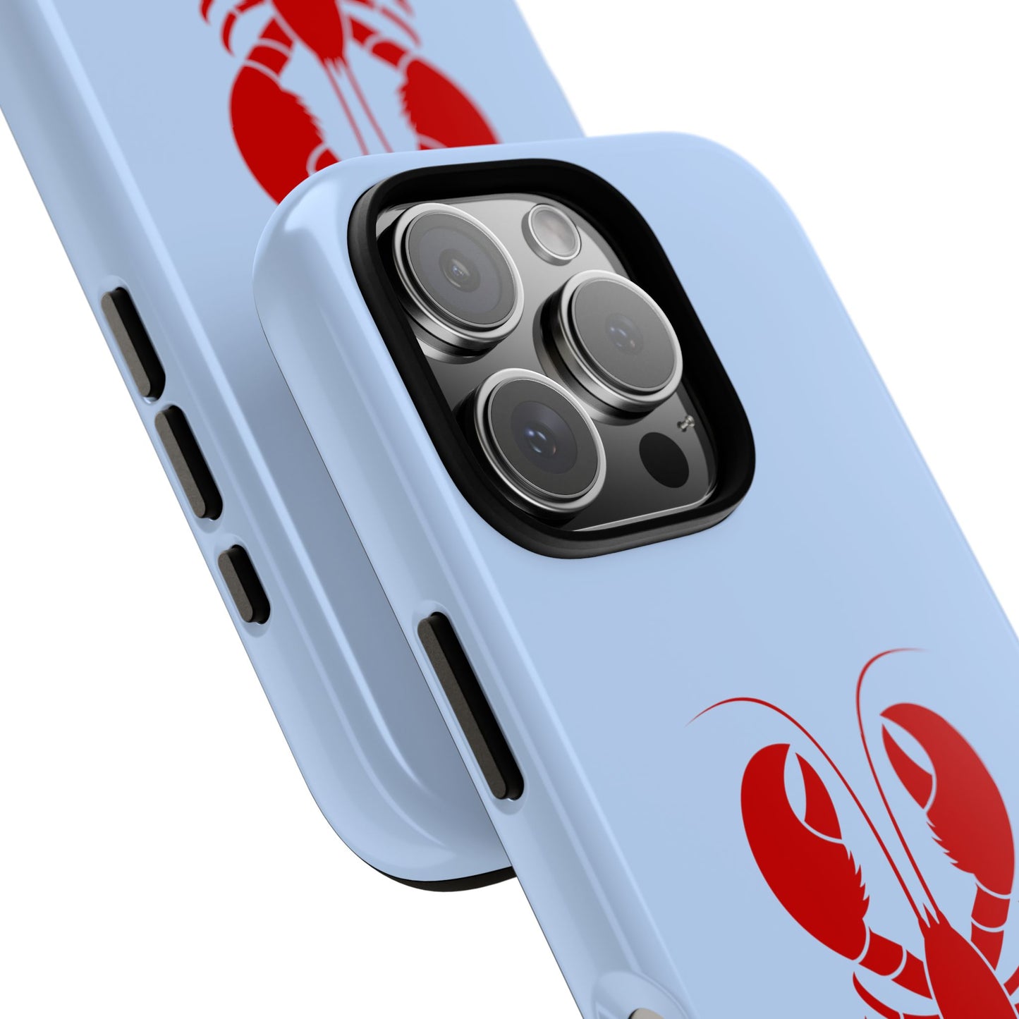 Red Lobster on Sky Blue iPhone Case