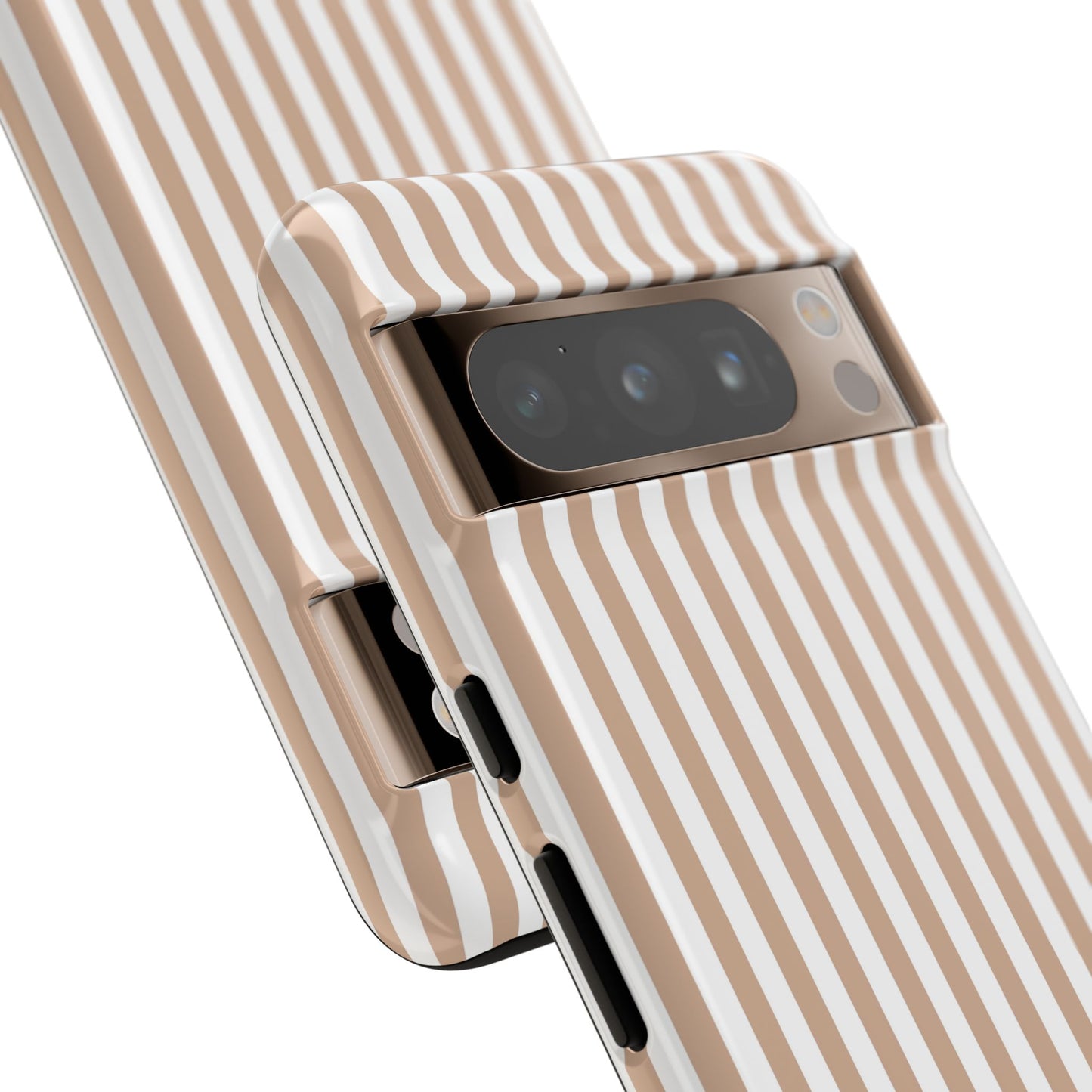 Tan & White Stripe Google Pixel Case