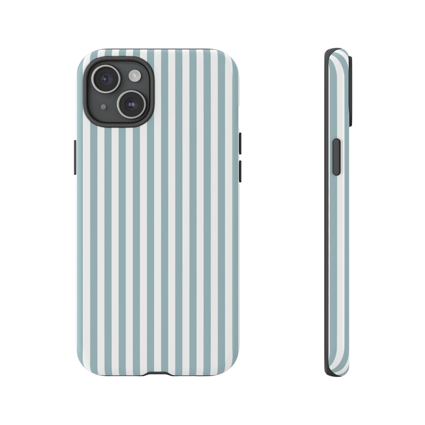 Blue & White Stripe iPhone Case