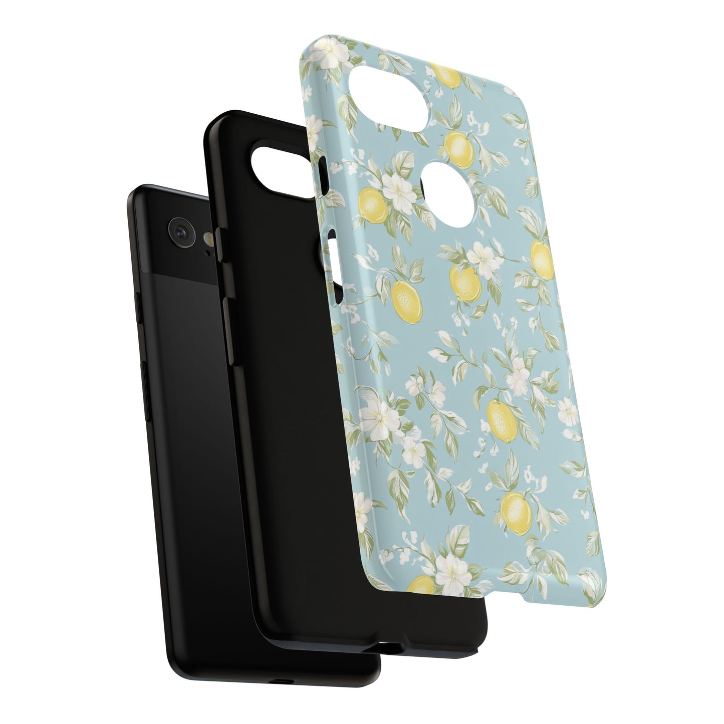 Lemon Blossom Blue Google Pixel Case