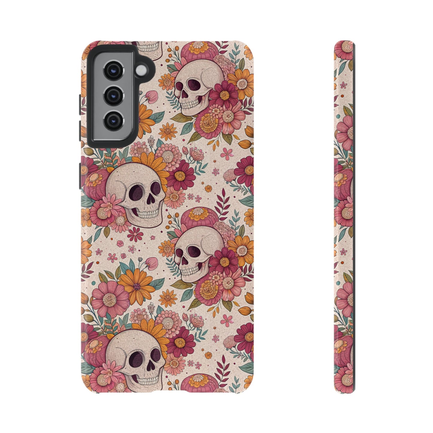 Floral Skull Samsung Case