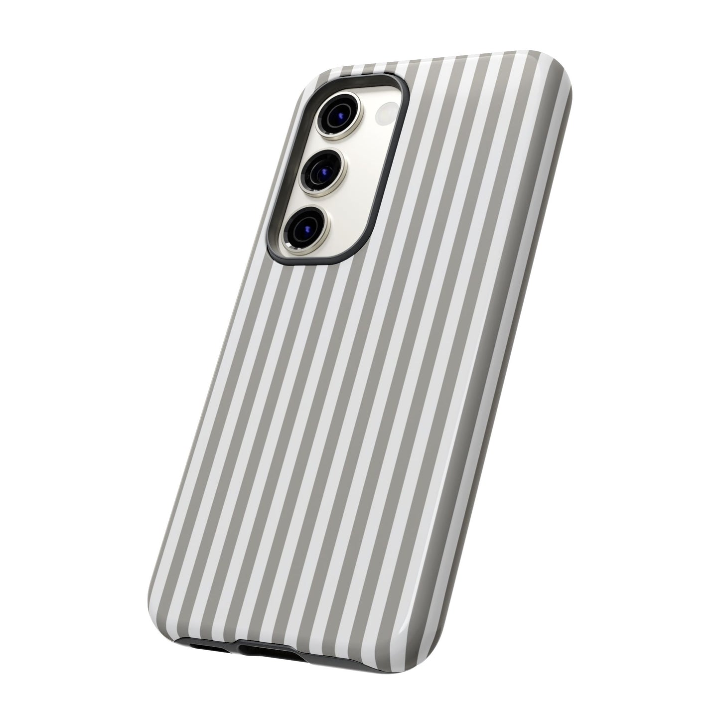 Gray & White Stripe Samsung Case