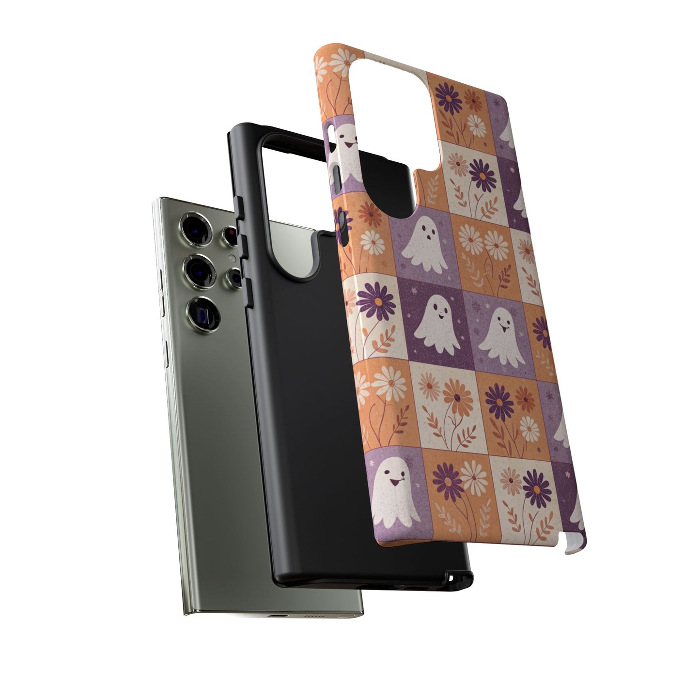 Ghost Floral Checkerboard Samsung Case