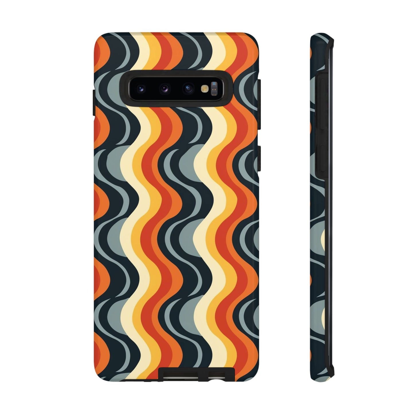 Retro Wavy Stripe Samsung Phone Case