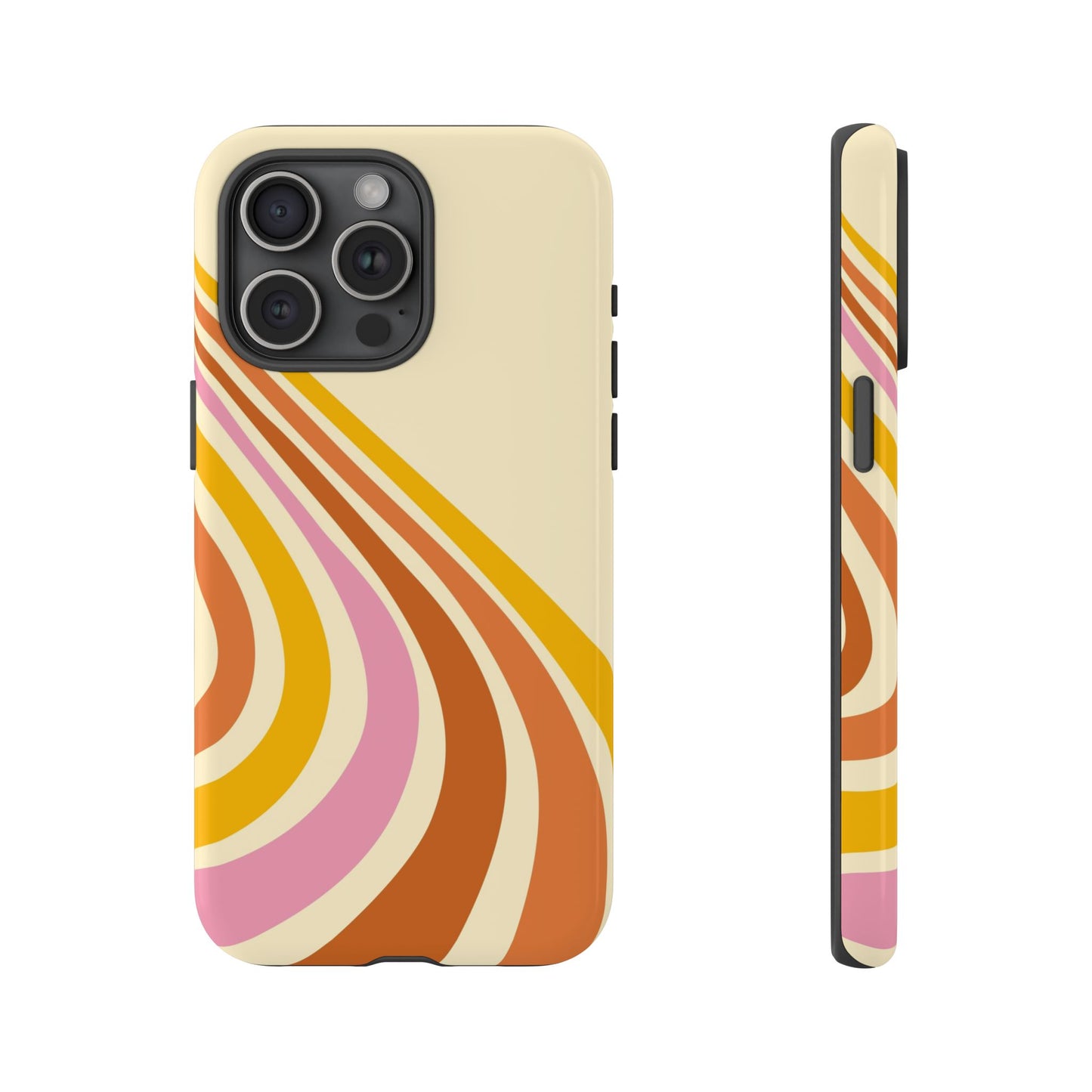 Retro Wave Swirl iPhone Case