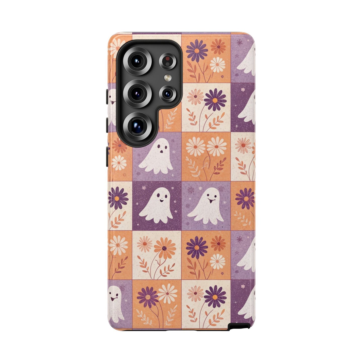 Ghost Floral Checkerboard Samsung Case