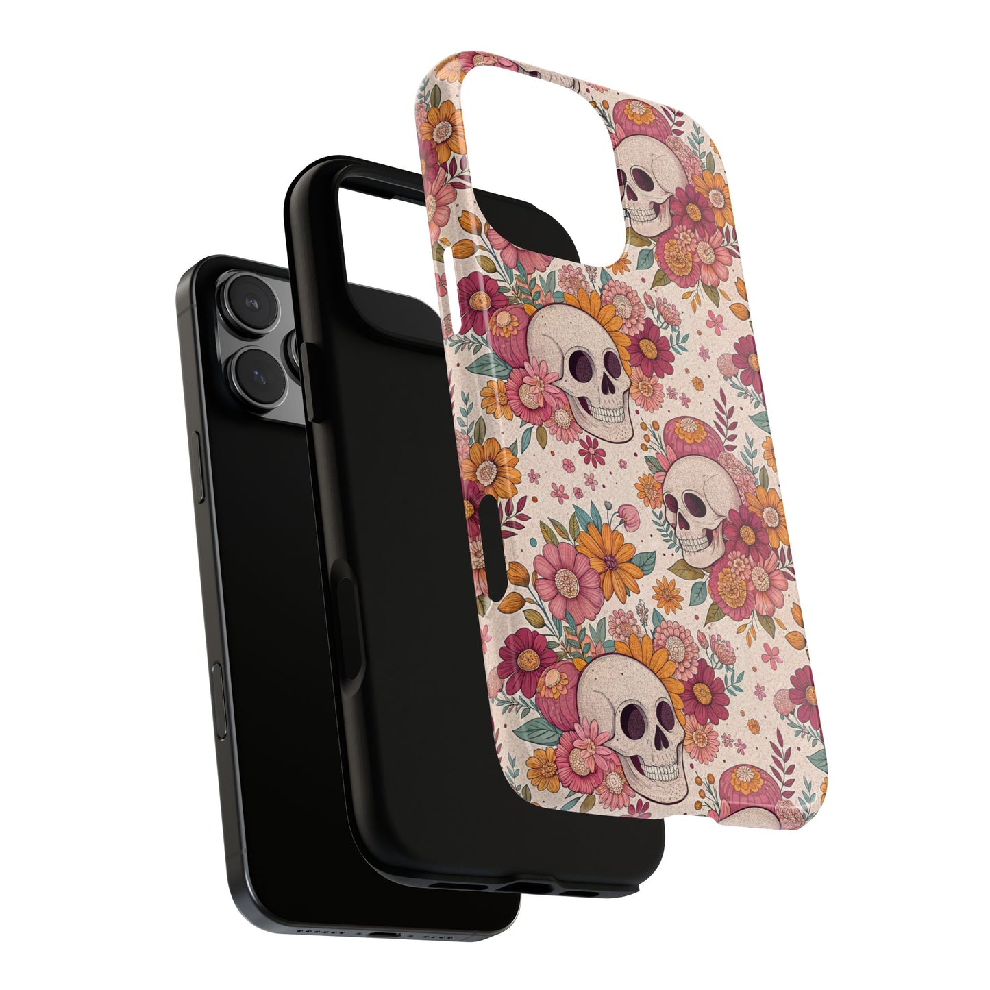 Floral Skull iPhone Case