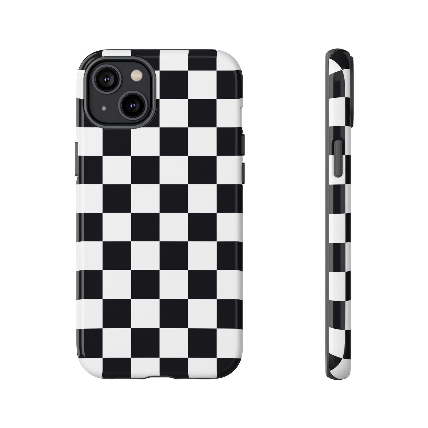 Black & White Checkerboard iPhone Case