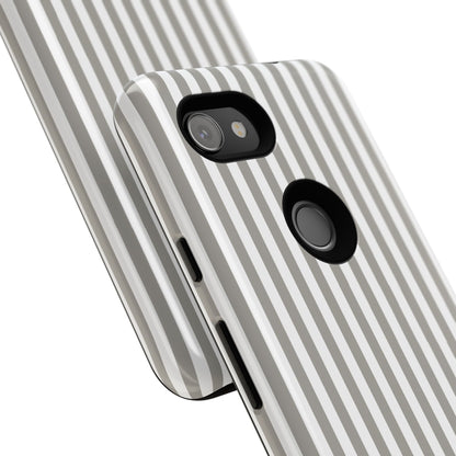 Gray & White Stripe Google Pixel Case