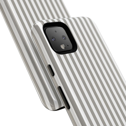 Gray & White Stripe Google Pixel Case