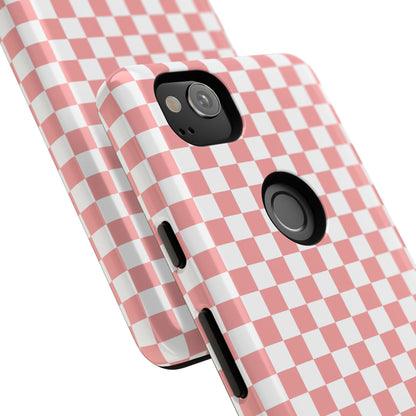 Pink Checkerboard Google Pixel Case