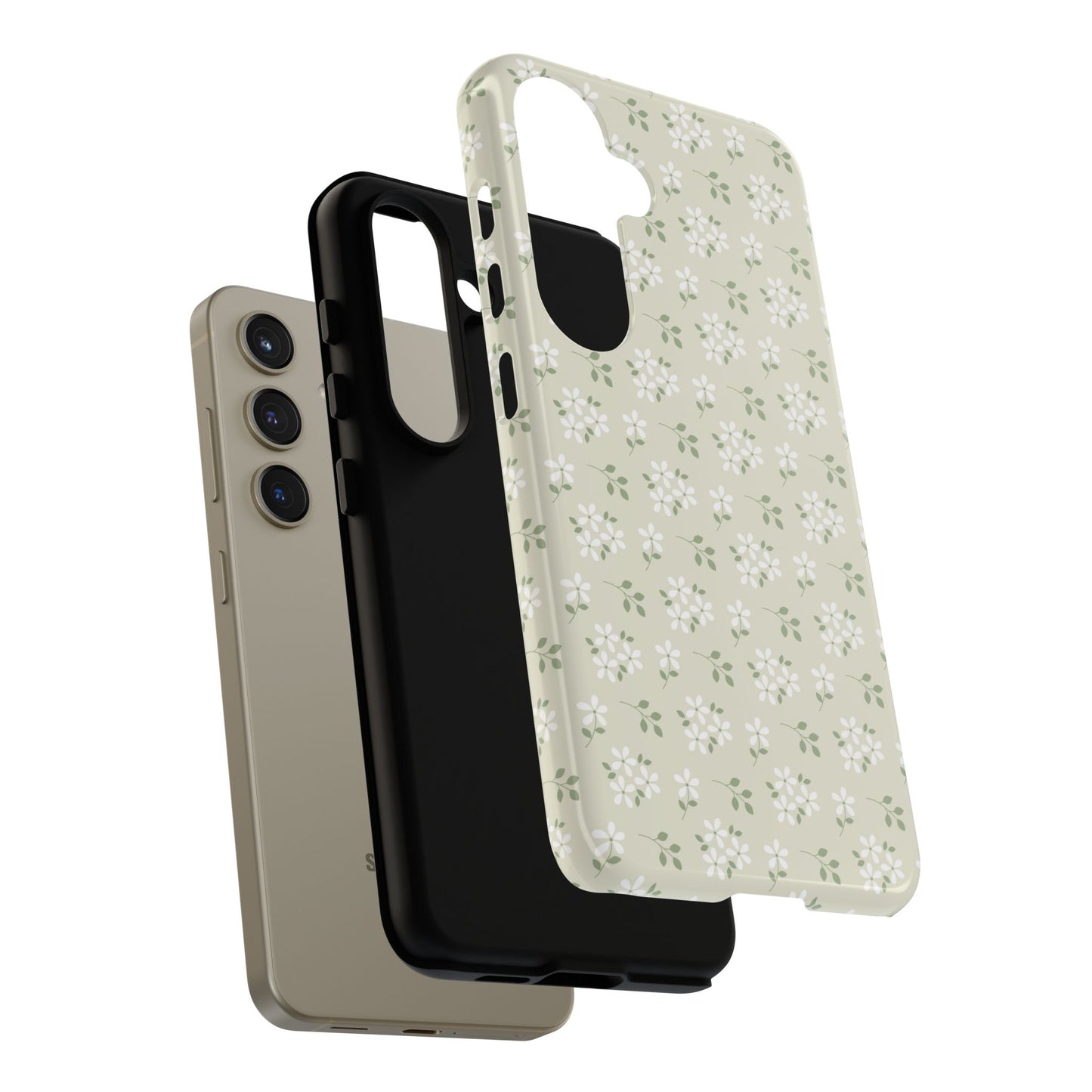 Beige Daisy Bloom Samsung Case