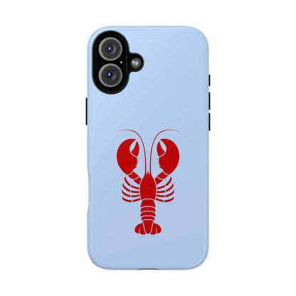 Red Lobster on Sky Blue iPhone Case