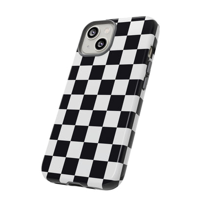 Black & White Checkerboard iPhone Case