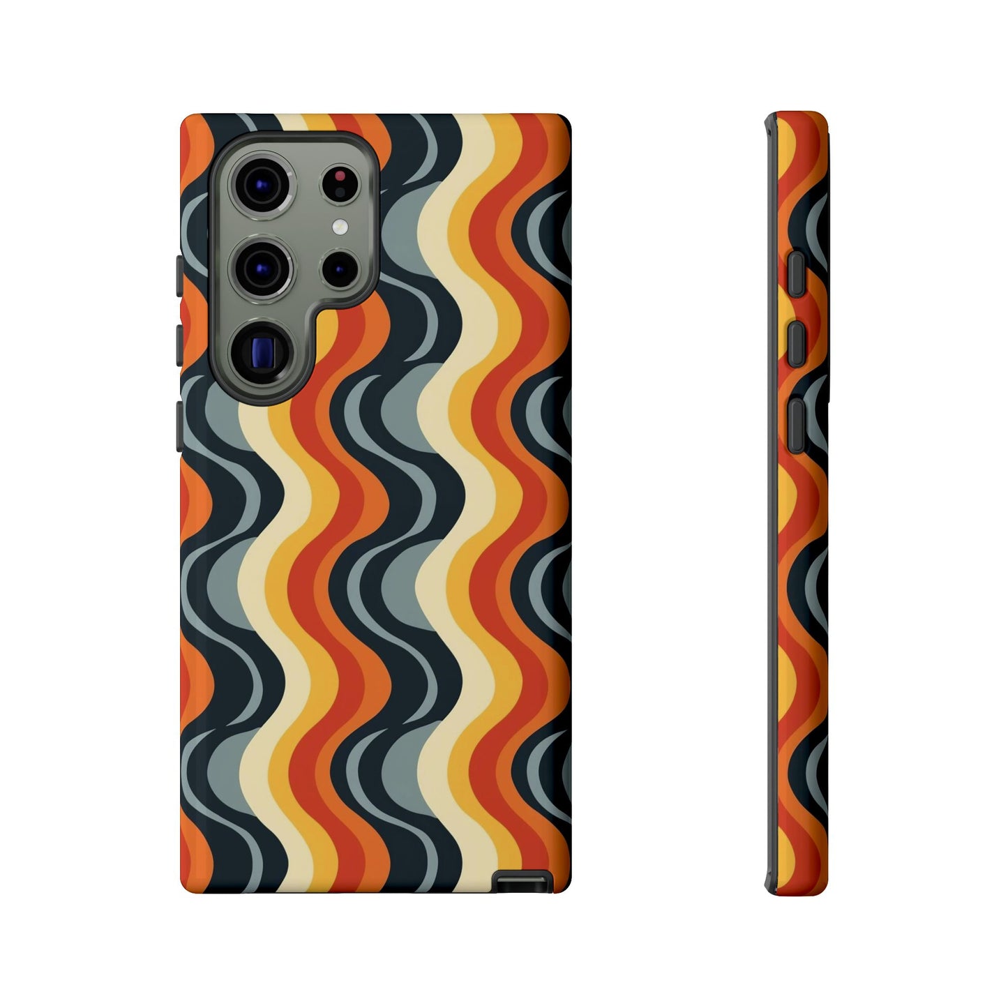 Retro Wavy Stripe Samsung Phone Case