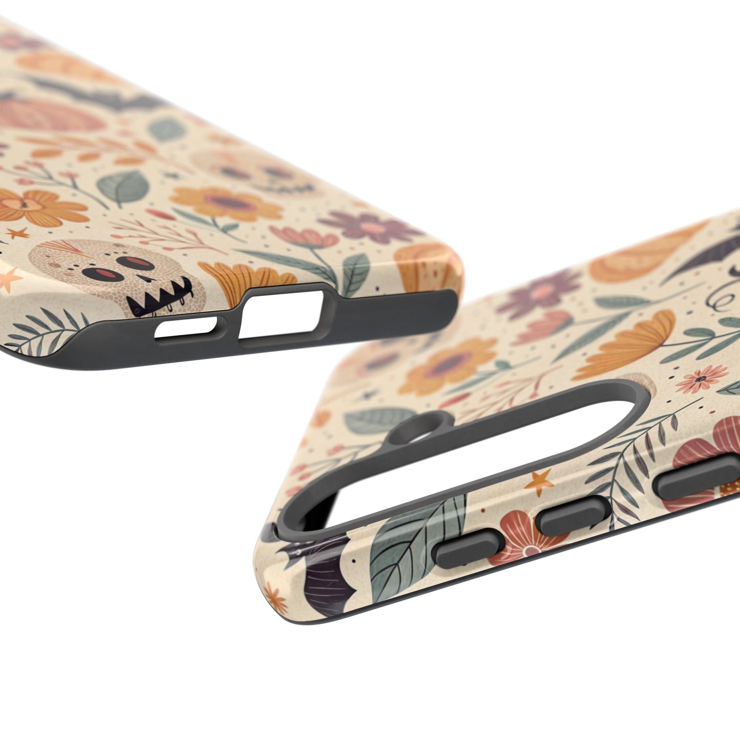 Halloween Skulls & Pumpkins Floral Samsung Case