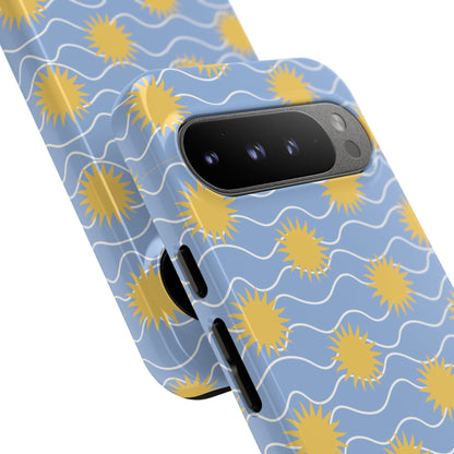 Sunny Waves Blue Google Pixel Case