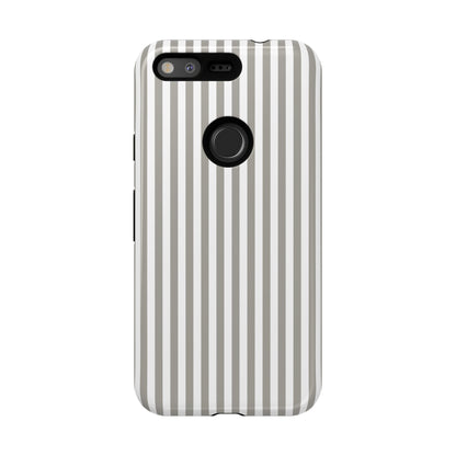 Gray & White Stripe Google Pixel Case