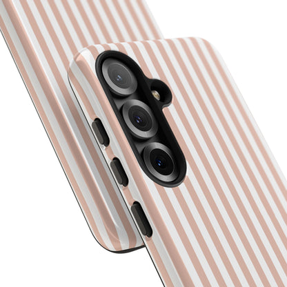 Blush & White Stripe Samsung Case