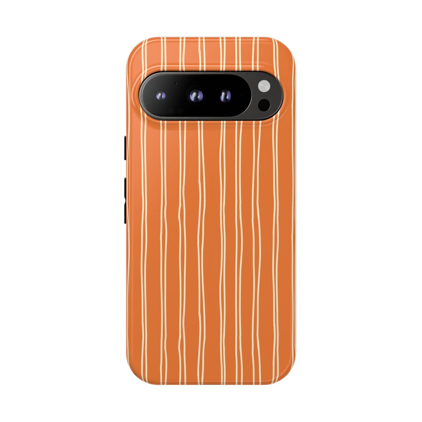 Orange Vertical Stripe Phone Google Pixel Case