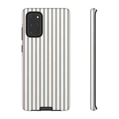 Gray & White Stripe Samsung Case
