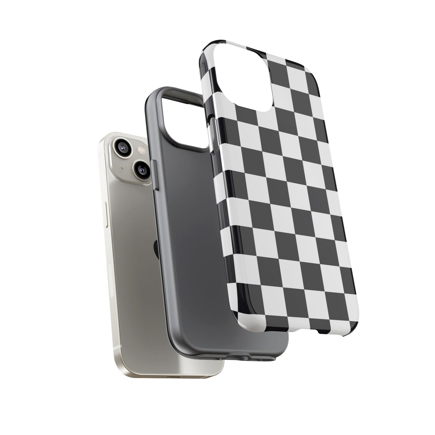 Black & White Checkerboard iPhone Case