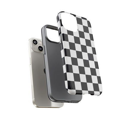 Black & White Checkerboard iPhone Case