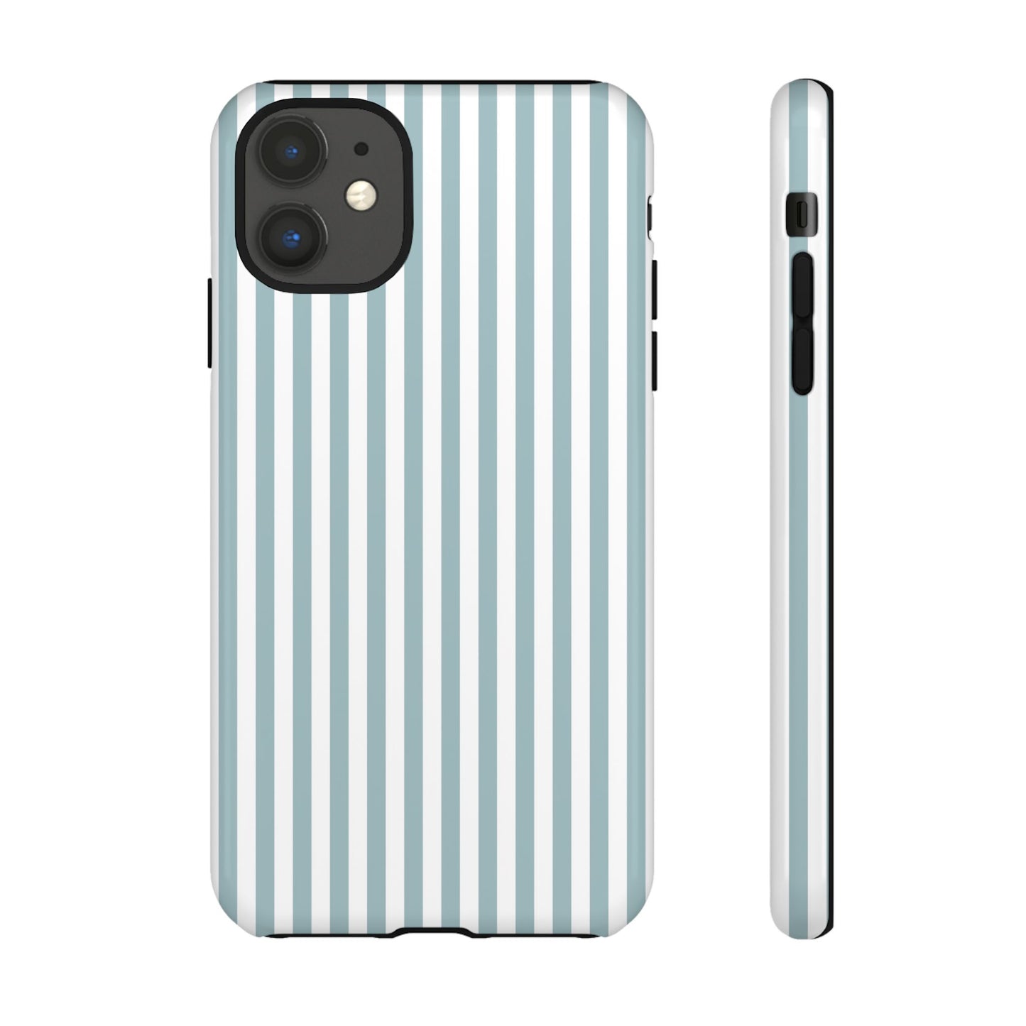 Blue & White Stripe iPhone Case