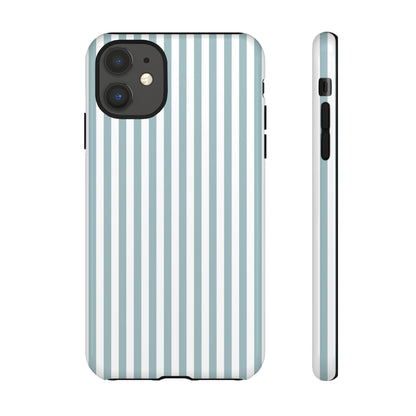 Blue & White Stripe iPhone Case