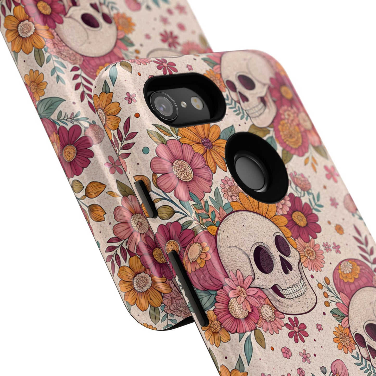 Floral Skull Google Pixel Case
