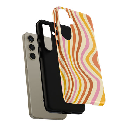 Retro Sunset Wave Samsung Case