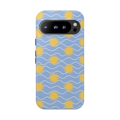 Sunny Waves Blue Google Pixel Case