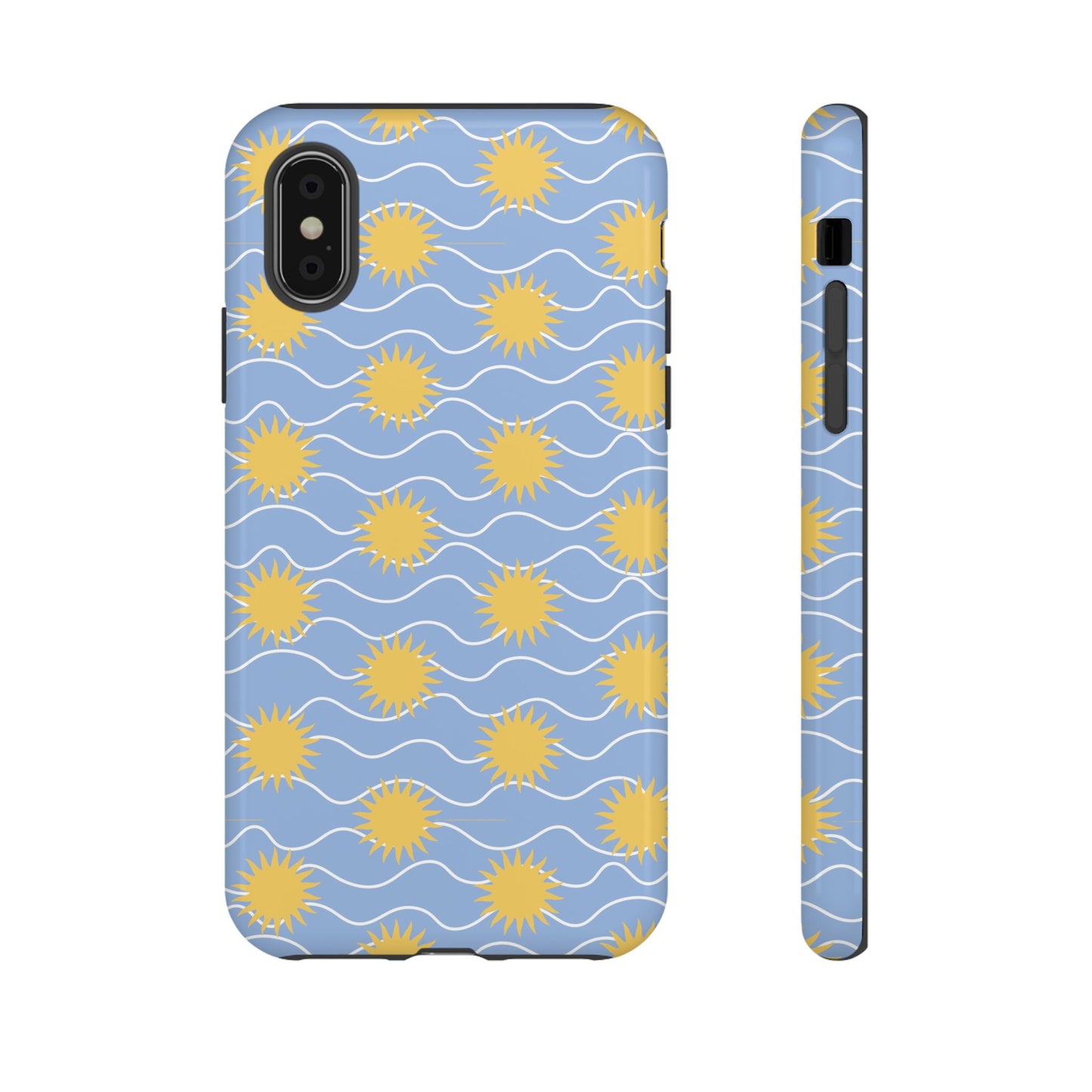 Sunny Waves Blue iPhone Case