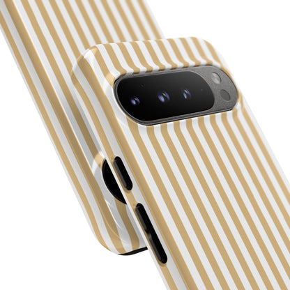 Yellow & White Stripe Google Pixel Case