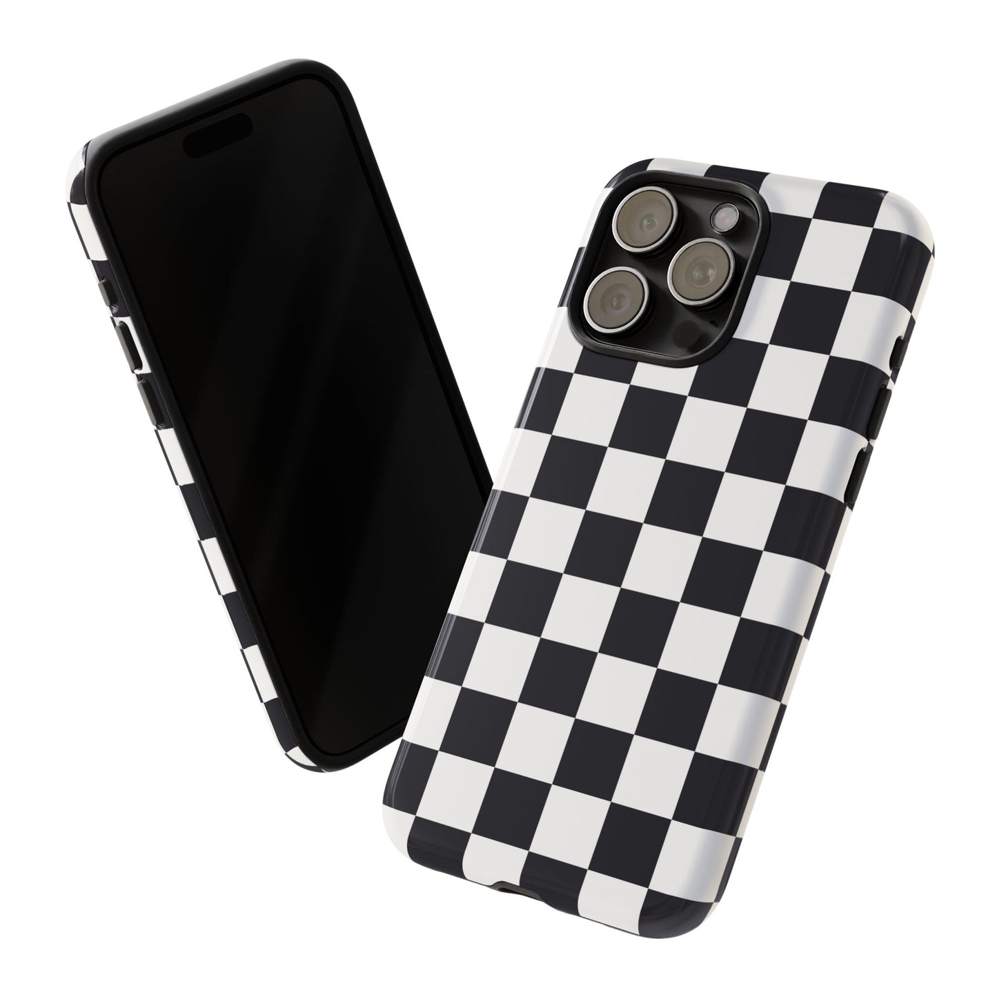 Black & White Checkerboard iPhone Case