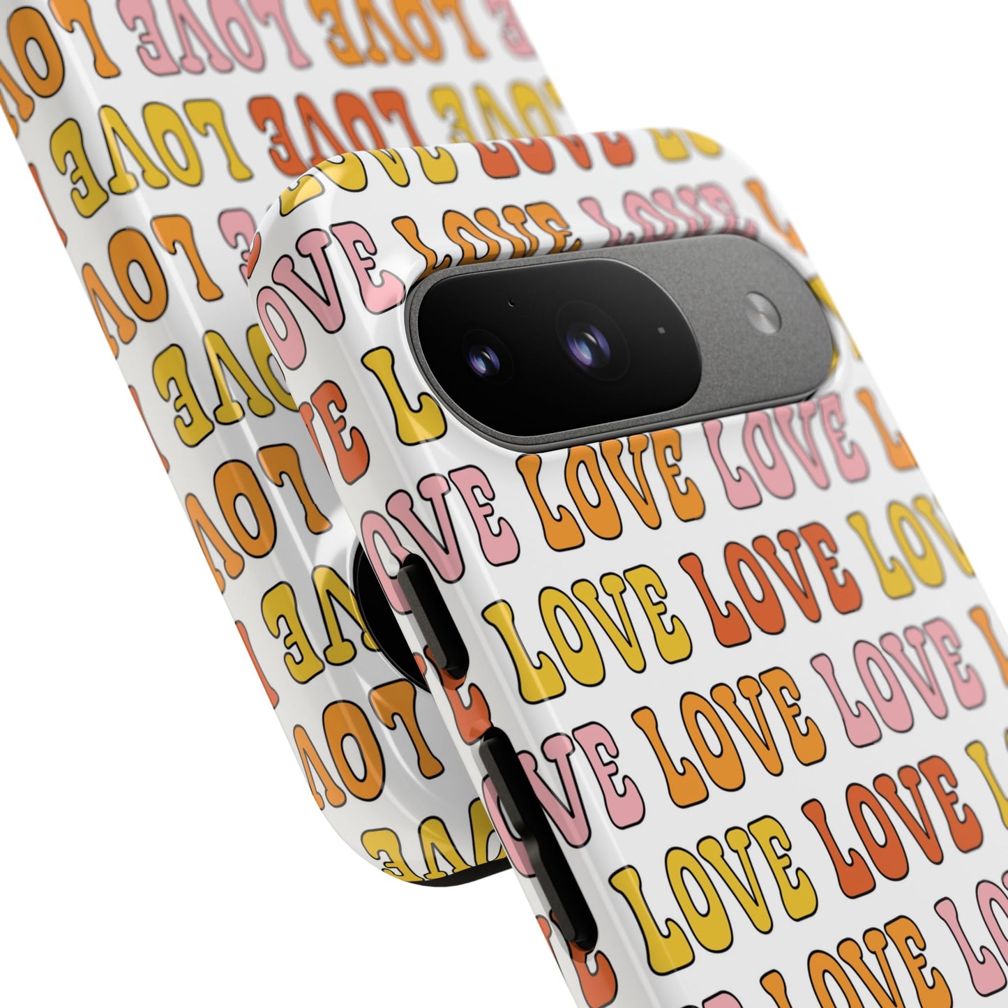 Retro LOVE Typography Google Pixel Case
