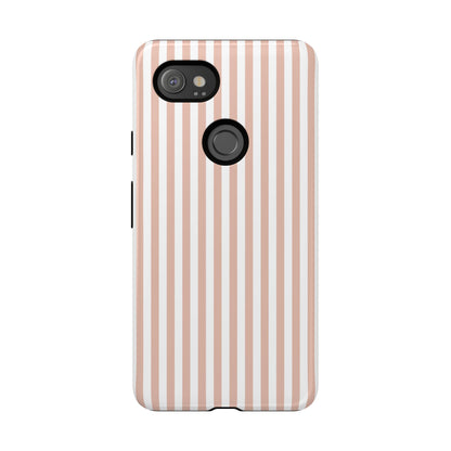 Blush & White Stripe Google Pixel Case