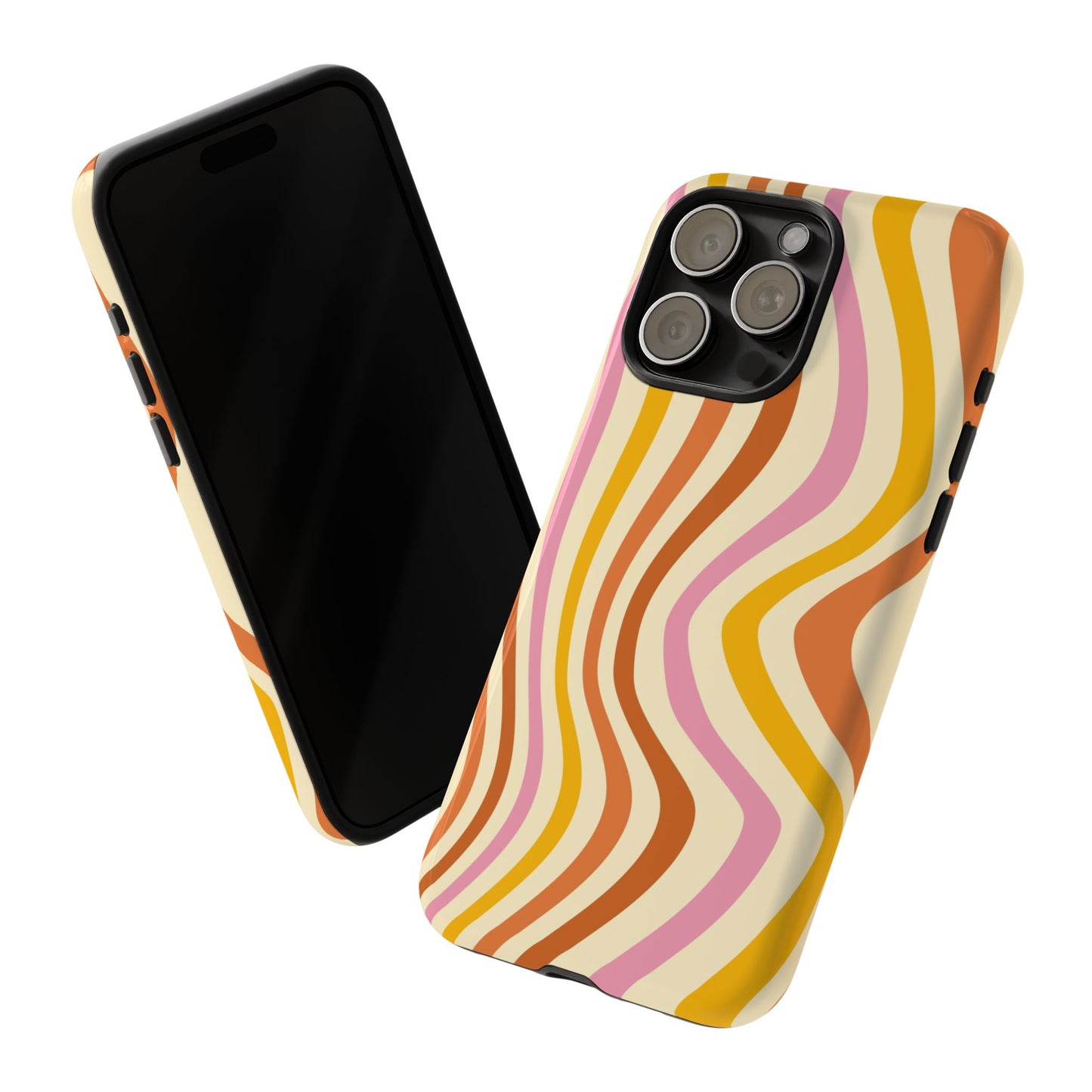 Retro Sunset Wave iPhone Case
