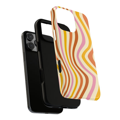 Retro Sunset Wave iPhone Case