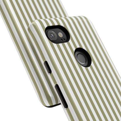 Sage & White Stripe Google Pixel Case