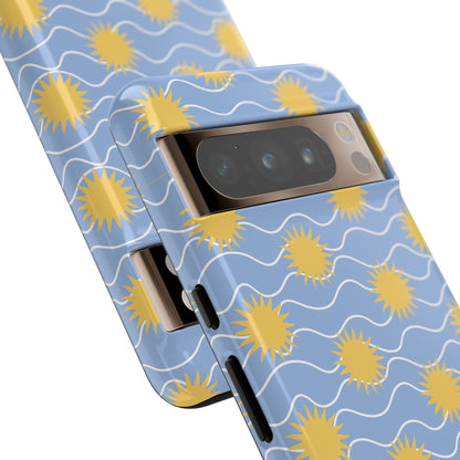 Sunny Waves Blue Google Pixel Case