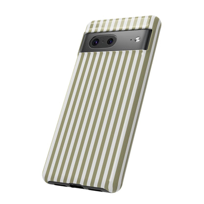 Sage & White Stripe Google Pixel Case
