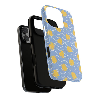 Sunny Waves Blue iPhone Case