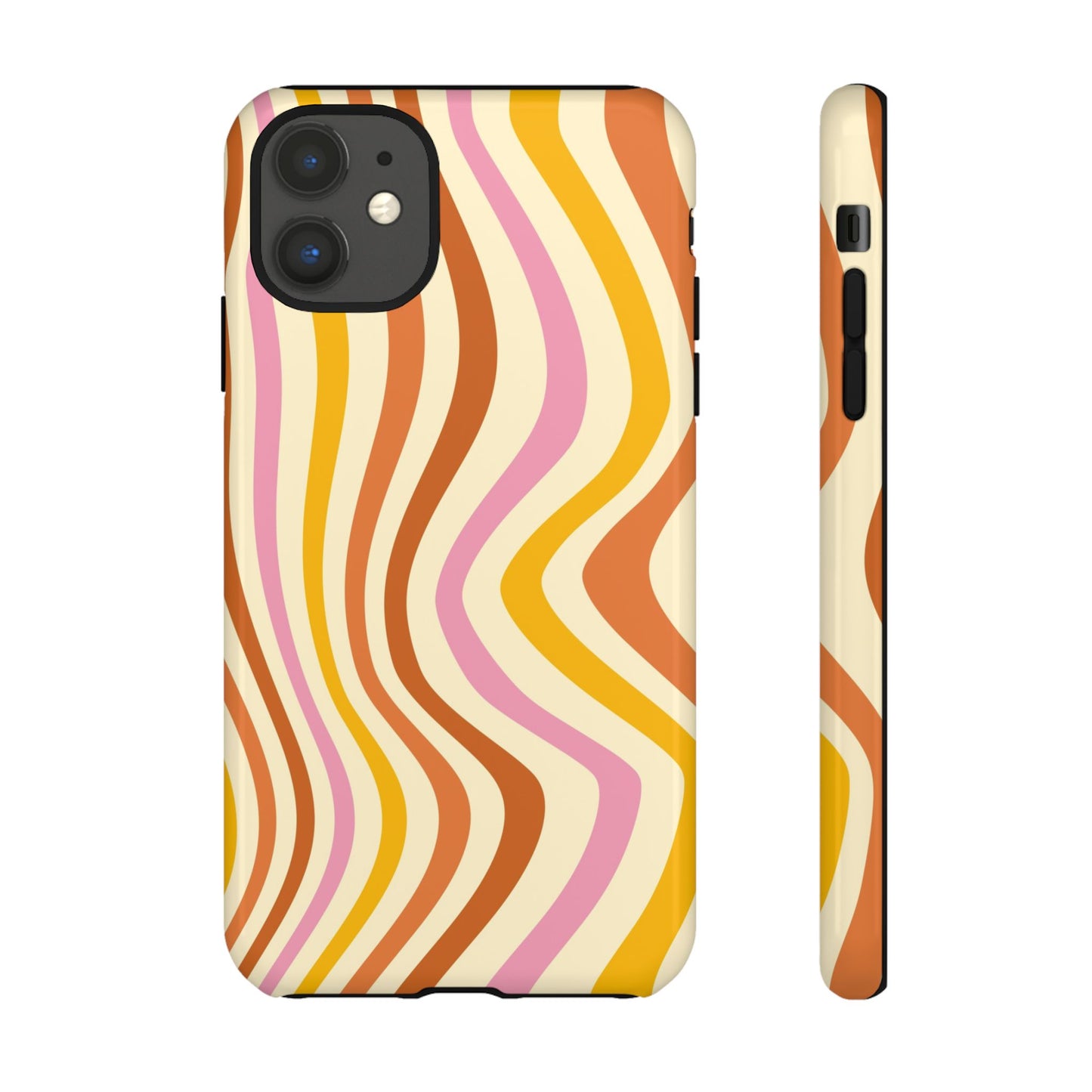Retro Sunset Wave iPhone Case